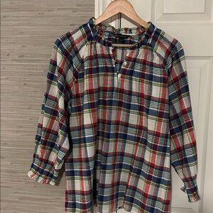 Brooks Brothers Multicolor Cotton  Plaid Blouse